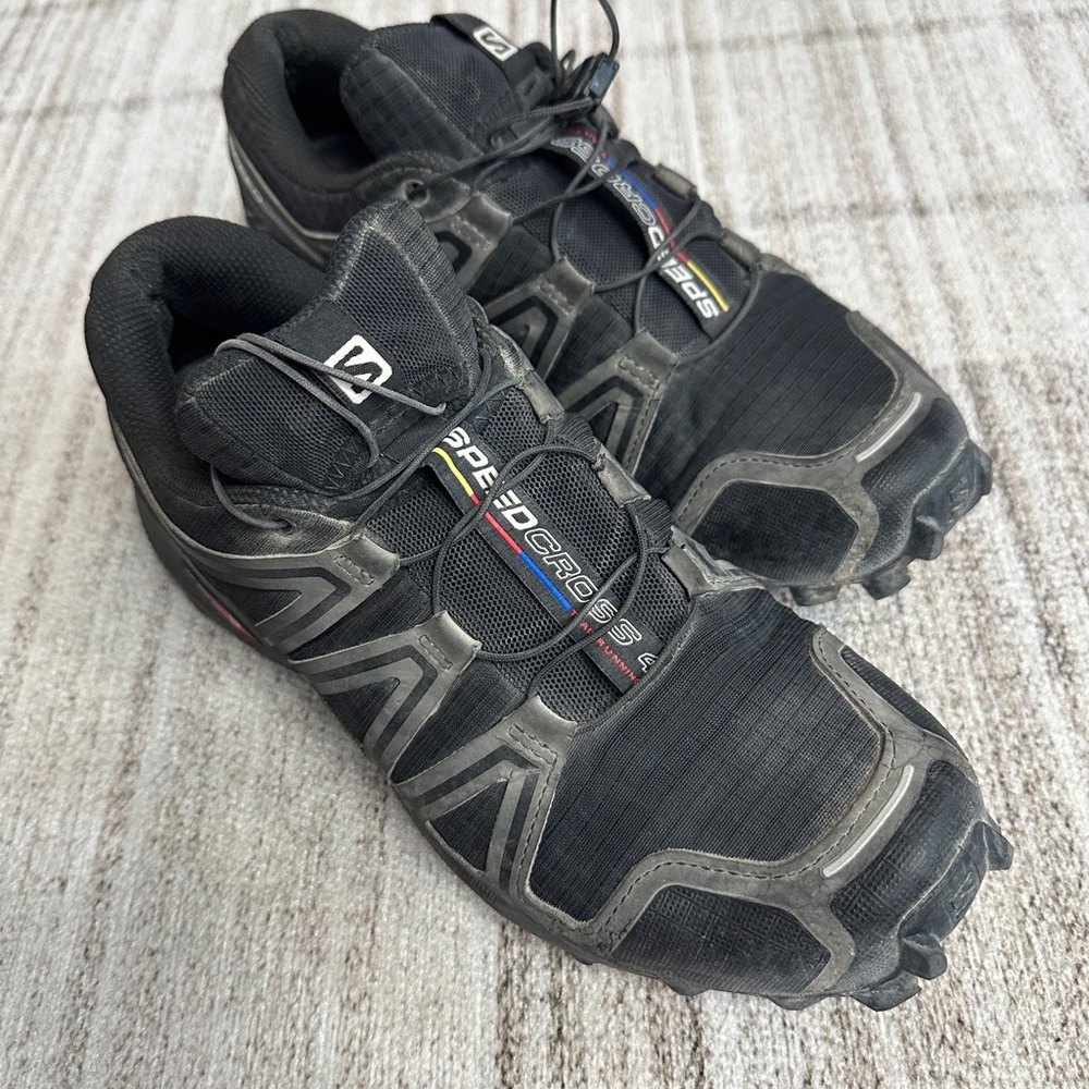 Salomon Black and Gray Speedcross Shoes